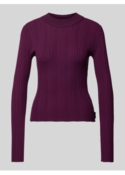 Sweter z dzianiny z efektem prążkowania model ‘Sarphammy’ ze sklepu Peek&Cloppenburg  w kategorii Swetry damskie - zdjęcie 175006753