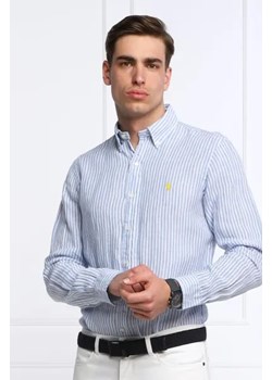 POLO RALPH LAUREN Lniana koszula | Slim Fit ze sklepu Gomez Fashion Store w kategorii Koszule męskie - zdjęcie 175007390