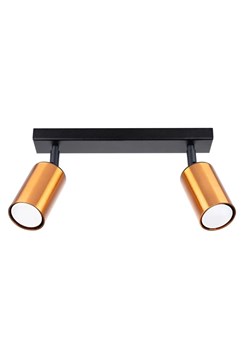 Lampa sufitowa z 2 reflektorkami czarny + miedź - 5X A570 T9-G20 ze sklepu Edinos.pl w kategorii Lampy podłogowe - zdjęcie 175008794