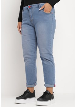 Niebieskie Jeansy Skinny z Efektem Push-Up Nevellia ze sklepu Born2be Odzież w kategorii Jeansy damskie - zdjęcie 175009121