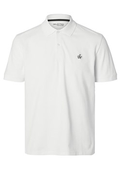 SELECTED HOMME Koszulka polo w kolorze białym ze sklepu Limango Polska w kategorii T-shirty męskie - zdjęcie 175016651