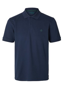 SELECTED HOMME Koszulka polo w kolorze granatowym ze sklepu Limango Polska w kategorii T-shirty męskie - zdjęcie 175016652