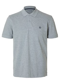 SELECTED HOMME Koszulka polo w kolorze szarym ze sklepu Limango Polska w kategorii T-shirty męskie - zdjęcie 175016653