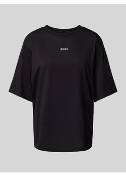 T-shirt o kroju oversized z nadrukiem z logo model ‘Enis’ ze sklepu Peek&Cloppenburg  w kategorii Bluzki damskie - zdjęcie 175018281