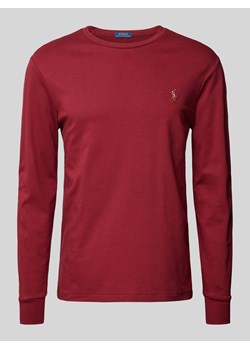 Bluzka z długim rękawem o kroju custom slim fit z okrągłym dekoltem ze sklepu Peek&Cloppenburg  w kategorii T-shirty męskie - zdjęcie 175018641