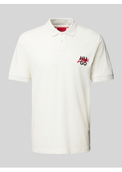 Koszulka polo o kroju regular fit z nadrukiem z logo i wyhaftowanym logo ze sklepu Peek&Cloppenburg  w kategorii T-shirty męskie - zdjęcie 175019063