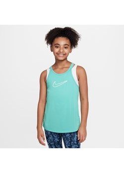 Koszulka bez rękawów dla dużych dzieci (dziewcząt) Dri-FIT Nike One Classic - Zieleń ze sklepu Nike poland w kategorii Bluzki dziewczęce - zdjęcie 175019341