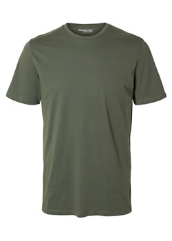 SELECTED HOMME Koszulka w kolorze khaki ze sklepu Limango Polska w kategorii T-shirty męskie - zdjęcie 175020204