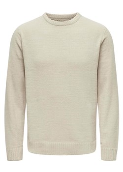 ONLY &amp; SONS Sweter w kolorze beżowym ze sklepu Limango Polska w kategorii Swetry męskie - zdjęcie 175020421