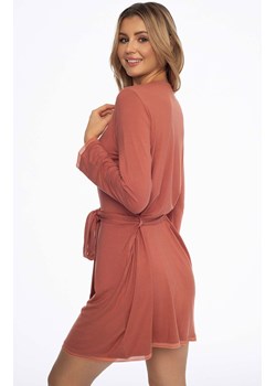 Cienki szlafrok damski Alena 41315-38X, Kolor ceglasty, Rozmiar L/XL, Henderson ze sklepu Intymna w kategorii Szlafroki damskie - zdjęcie 175021360