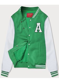 Damska bluza typu college zielona (AMG-57) ze sklepu goodlookin.pl w kategorii Bluzy damskie - zdjęcie 175022180