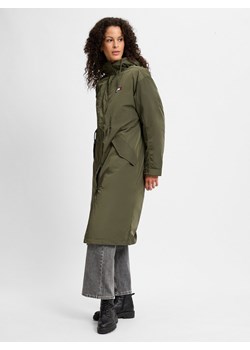 Tommy Jeans Parka damska 2 w 1 Kobiety Sztuczne włókno oliwkowy jednolity ze sklepu vangraaf w kategorii Parki damskie - zdjęcie 175022902