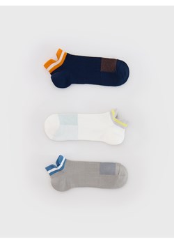 Reserved - 3 pack skarpet - jasnoszary ze sklepu Reserved w kategorii Skarpetki męskie - zdjęcie 175042484