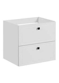 Wisząca biała szafka pod umywalkę z szufladami - Vimi 3X 60cm ze sklepu Edinos.pl w kategorii Szafki i regały łazienkowe - zdjęcie 175047740