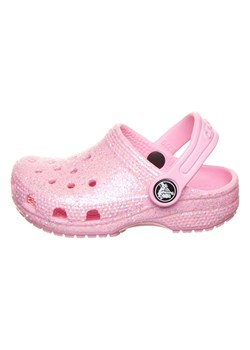 Crocs Chodaki &quot;Classic Glitter&quot; w kolorze jasnoróżowym ze sklepu Limango Polska w kategorii Klapki dziecięce - zdjęcie 175049250