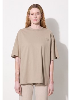 Alpha Industries t-shirt bawełniany Essentials RL damski kolor beżowy 146061 ze sklepu PRM w kategorii Bluzki damskie - zdjęcie 175054292