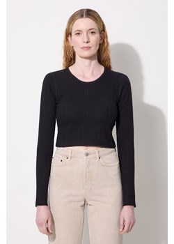 JW Anderson longsleeve bawełniany Cropped Anchor Embroidery Longsleeve Top kolor czarny JO0211.PG1501.999 ze sklepu PRM w kategorii Bluzki damskie - zdjęcie 175054350