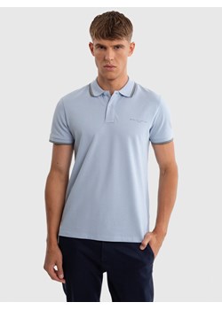 Koszulka męska polo błękitna Wladym 400 ze sklepu Big Star w kategorii T-shirty męskie - zdjęcie 175054714