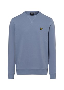 Lyle & Scott Męska bluza nierozpinana Mężczyźni Bawełna błękit królewski jednolity ze sklepu vangraaf w kategorii Bluzy męskie - zdjęcie 175058543