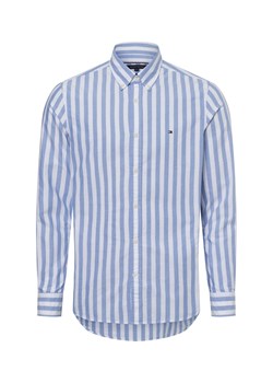 Tommy Hilfiger Koszula męska - OXFORD BOLD STRIPE SF Mężczyźni Slim Fit Bawełna jasnoniebieski w paski ze sklepu vangraaf w kategorii Koszule męskie - zdjęcie 175058554