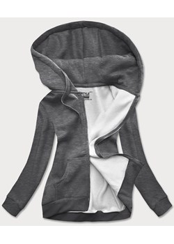 Bluza damska sportowa ciemna szara (W03-5) ze sklepu goodlookin.pl w kategorii Bluzy damskie - zdjęcie 175059073