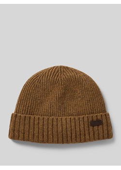 Czapka beanie z naszywką z logo ze sklepu Peek&Cloppenburg  w kategorii Czapki zimowe męskie - zdjęcie 175063613