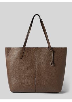 Torba shopper ze skóry z wytłoczonym logo ze sklepu Peek&Cloppenburg  w kategorii Torby Shopper bag - zdjęcie 175063801