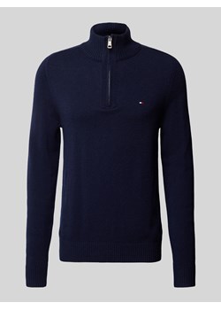 Sweter wełniany ze stójką model ‘LAMBSWOOL’ ze sklepu Peek&Cloppenburg  w kategorii Swetry męskie - zdjęcie 175063913