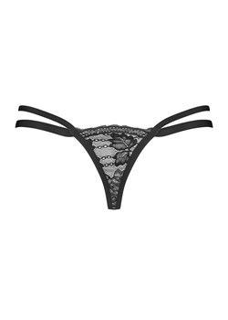 Obsessive koronkowe stringi damskie Nutris, Kolor czarny, Rozmiar XS/S, Obsessive ze sklepu Intymna w kategorii Majtki damskie - zdjęcie 175066210