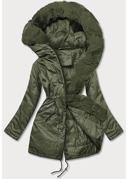 Parka damska z futerkiem army (5m762-136) ze sklepu goodlookin.pl w kategorii Parki damskie - zdjęcie 175072522