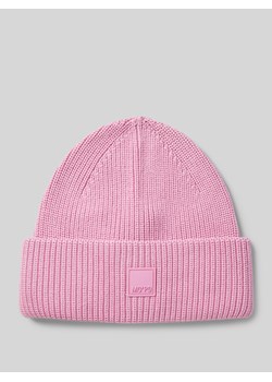 Czapka beanie z naszywką z logo ze sklepu Peek&Cloppenburg  w kategorii Czapki zimowe damskie - zdjęcie 175074663