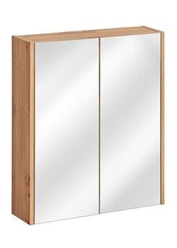 Wisząca szafka łazienkowa z lustrem - Lozi 5X 60 cm ze sklepu Edinos.pl w kategorii Szafki i regały łazienkowe - zdjęcie 175077474