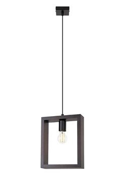 Lampa wisząca loftowa z drewna wenge - A646-Ivez ze sklepu Edinos.pl w kategorii Lampy wiszące - zdjęcie 175077624