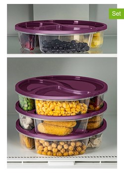 Violeta Home Pojemniki (4 szt.) w kolorze fioletowym - wys. 5 cm ze sklepu Limango Polska w kategorii Pojemniki kuchenne - zdjęcie 175080990