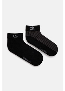 Calvin Klein skarpetki 2-pack męskie kolor czarny 701229434 ze sklepu ANSWEAR.com w kategorii Skarpetki męskie - zdjęcie 175083640