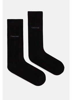 Calvin Klein skarpetki 2-pack męskie kolor czarny 701229436 ze sklepu ANSWEAR.com w kategorii Skarpetki męskie - zdjęcie 175083642