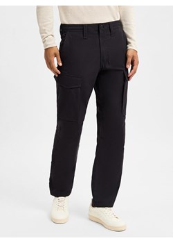 G-Star RAW Męskie spodnie materiałowe Mężczyźni Sztuczne włókno czarny jednolity ze sklepu vangraaf w kategorii Spodnie męskie - zdjęcie 175089520