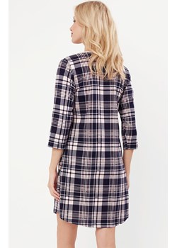 Bawełniana koszula nocna damska z 3/4 rękawem Dona, Kolor granatowo-beżowy, Rozmiar S, Italian Fashion ze sklepu Primodo w kategorii Koszule nocne - zdjęcie 175099700
