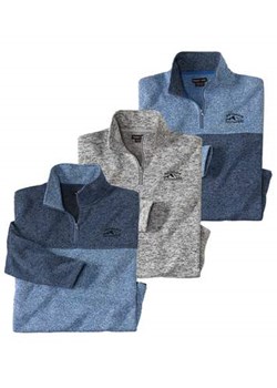 Zestaw 3 swetrów z moltonu ze sklepu Atlas For Men w kategorii T-shirty męskie - zdjęcie 175103541