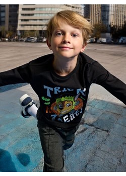 Sinsay - Koszulka z długimi rękawami Psi Patrol - czarny ze sklepu Sinsay w kategorii T-shirty chłopięce - zdjęcie 175104521