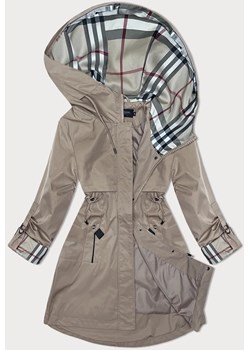 Parka z ozdobną podszewką BH Forever ciemny beż(2) (BH-2401) ze sklepu goodlookin.pl w kategorii Kurtki damskie - zdjęcie 175105671