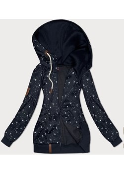 Damska bluza z kapturem gwiazdki granat (2305) ze sklepu goodlookin.pl w kategorii Bluzy damskie - zdjęcie 175105861