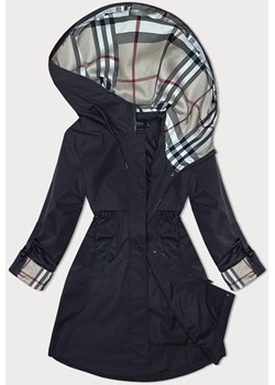 Parka z ozdobną podszewką BH Forever granatowa (BH-2401) ze sklepu goodlookin.pl w kategorii Kurtki damskie - zdjęcie 175106434