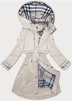 Cienka parka damska z kapturem BH Forever jasny beż(1) (BH-2403) ze sklepu goodlookin.pl w kategorii Kurtki damskie - zdjęcie 175106553