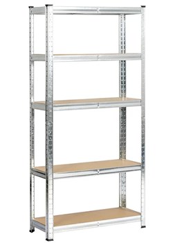 Srebrny regał metalowy 154 cm - Filove 3X ze sklepu Edinos.pl w kategorii Regały i witryny - zdjęcie 175107343