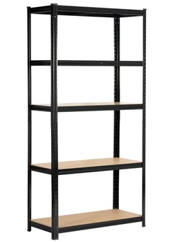 Czarny metalowy regał do garażu 180 cm - Filove 4X ze sklepu Edinos.pl w kategorii Regały i witryny - zdjęcie 175110752