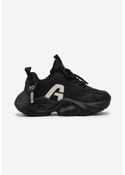 Czarne Buty Sportowe Sneakersy na Grubej Piankowej Podeszwie Lessiona ze sklepu renee.pl w kategorii Buty sportowe dziecięce - zdjęcie 175113190