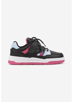 Czarno-Niebieskie Buty Sportowe Zapinane na Rzep i Sznurowane Benielle ze sklepu renee.pl w kategorii Buty sportowe dziecięce - zdjęcie 175114962