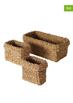 Boltze Kosze (3 szt.) "Sophy" w kolorze jasnobrązowym ze sklepu Limango Polska w kategorii Pojemniki kuchenne - zdjęcie 175119372