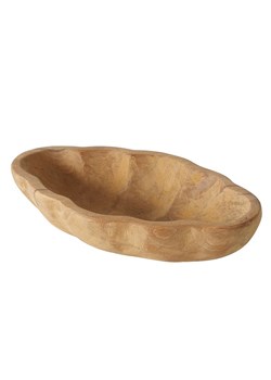 Boltze Miska dekoracyjna &quot;Tikka&quot; w kolorze jasnobrązowym - wys. 4 cm ze sklepu Limango Polska w kategorii Misy i tace dekoracyjne - zdjęcie 175119381